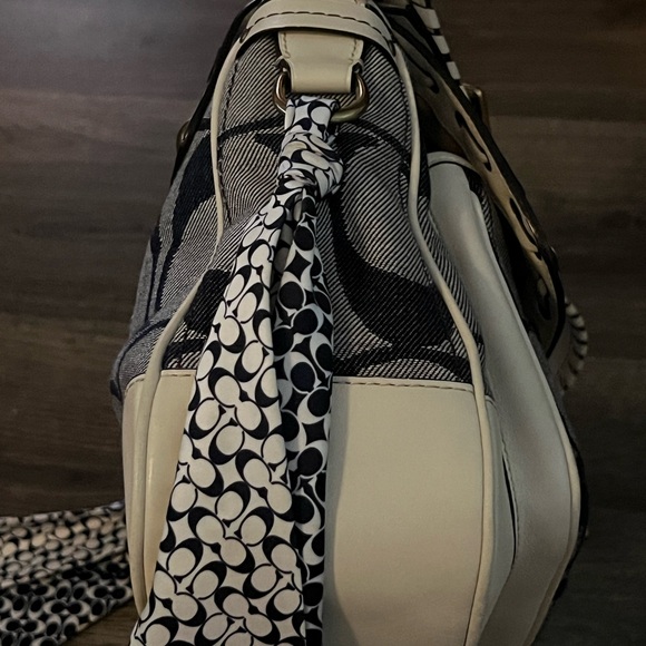 AUTHENTIC COACH RESORT DENIM HANDBAG - Picture 12 of 15